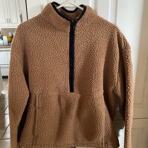 No Boundaries Tan Sherpa Fleece